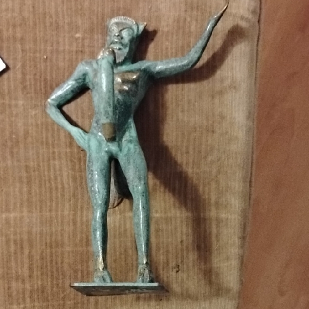 Brown Bronze Sculpture Dynamic Art